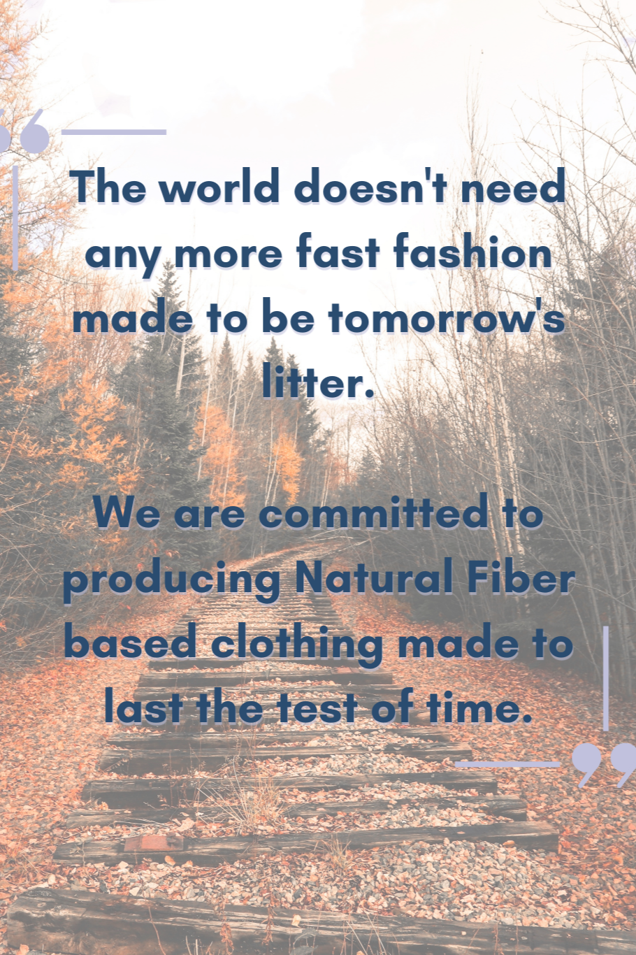 new-england-woolens-value-proposition-quote-train-tracks