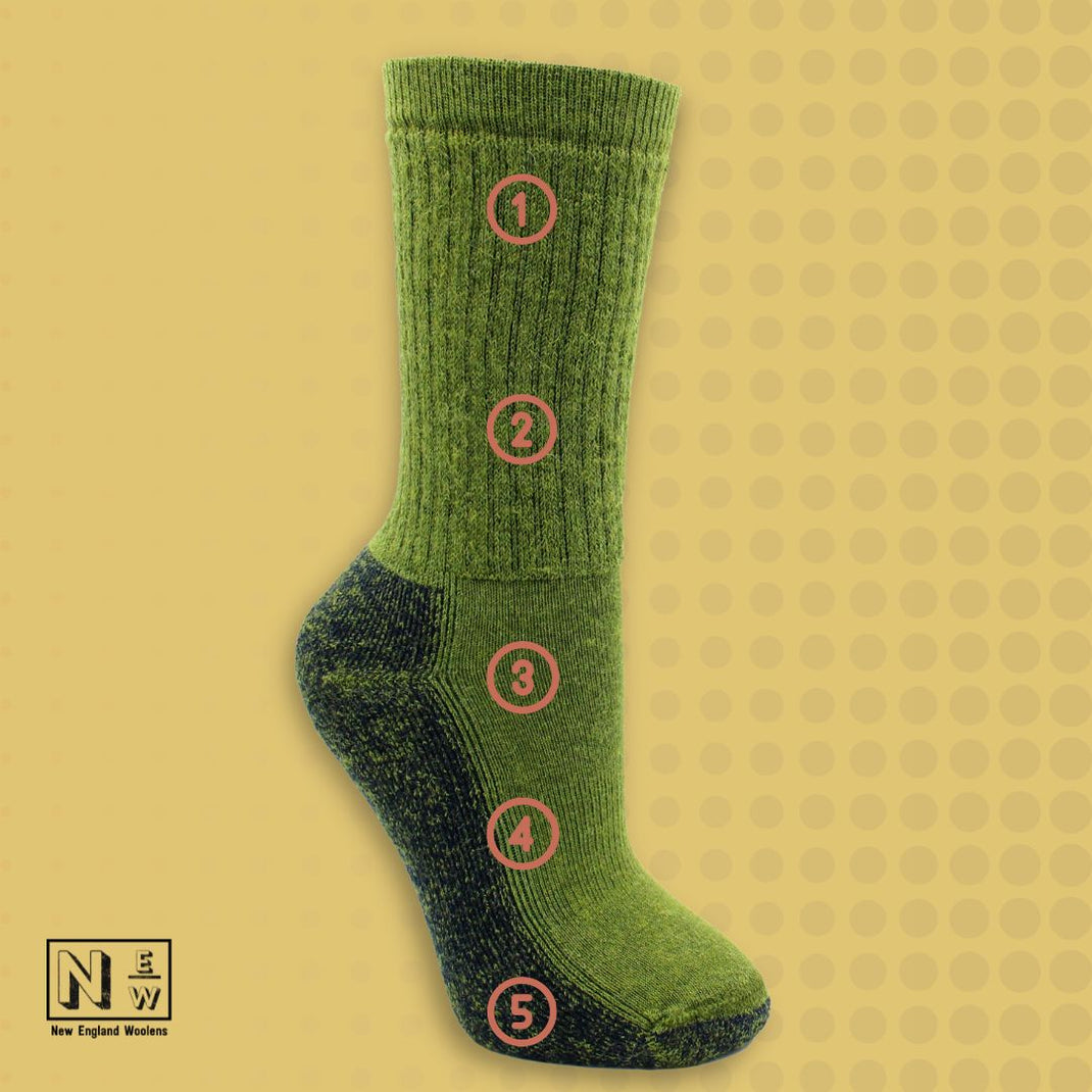 All Day Alpaca Crew Socks Made in USA Soft, Warm, Easy Care New England Woolens