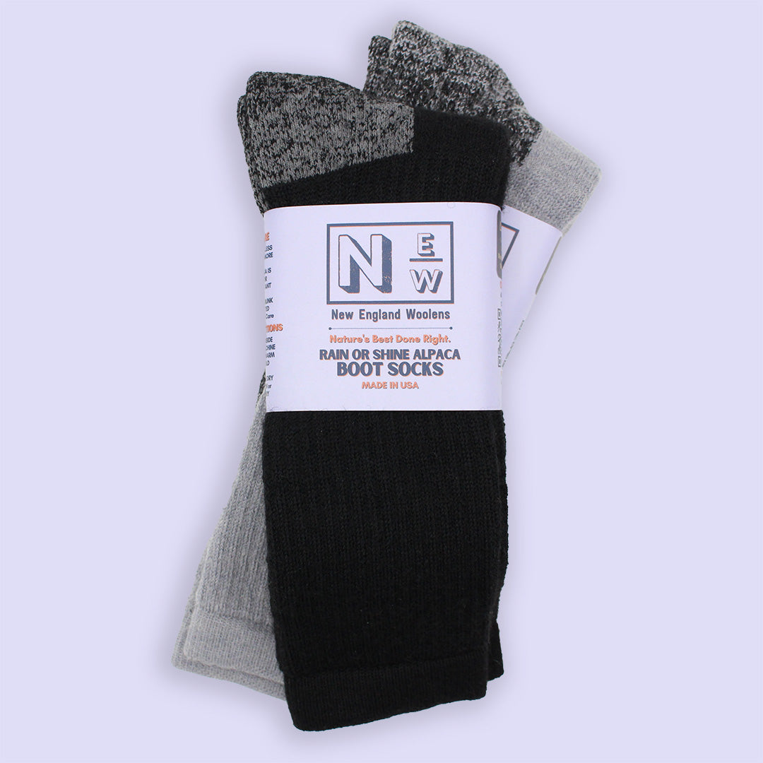 Rain or Shine Alpaca Boot Socks